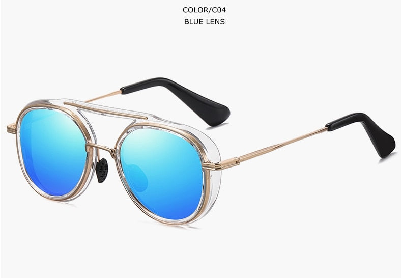 TUZENGYONG 2022 New Gothic Steampunk Polarized Sunglasses Women Brand Designer Vintage Men Sun Glasses UV400 Eyewear