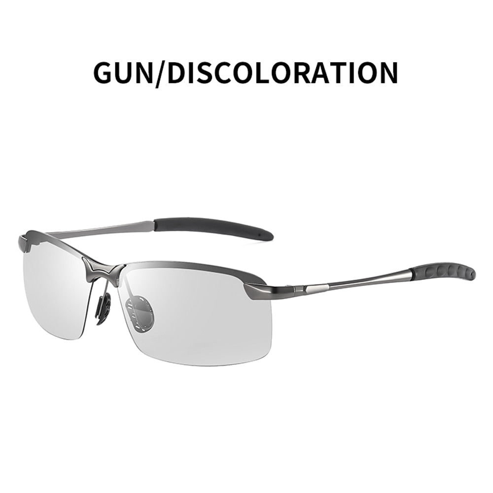 Photochromic Sunglasses Men Polarized Driving Chameleon Glasses Male Change Color Sun Glasses Day Night Vision Driver's Eyewear