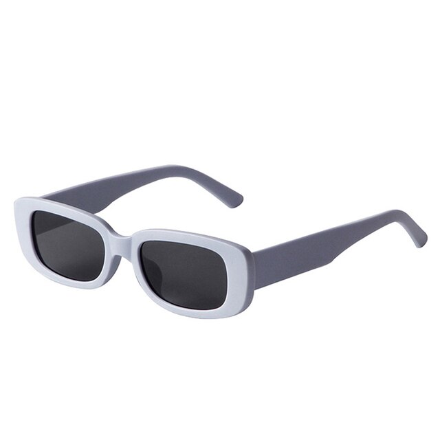 SO&EI Fashion Small Rectangle Colorful Women Sunglasses Retro Candy Color Shades UV400 Men Square Yellow Purple Sun Glasses
