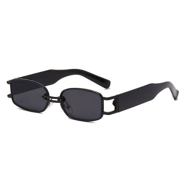 SO&EI Fashion Small Rectangle Women Sunglasses Brand Designer Vintage Square Punk Sun Glasses Men Shades UV400 Clear Eyewear