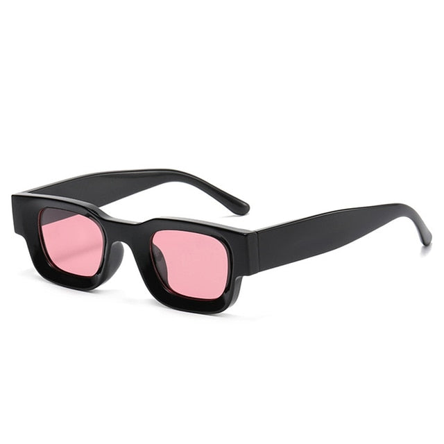 SO&EI Ins Popular Fashion Small Square Polarized Sunglasses Women Retro Punk Shades UV400 Men Trending Sun Glasses