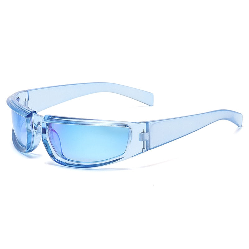Y2K Sports Punk Sunglasses Women Men 2022 Luxury Brand Designer Square Goggle Sun Glasses UV400 Colorful Mirror Fashion Eyewear