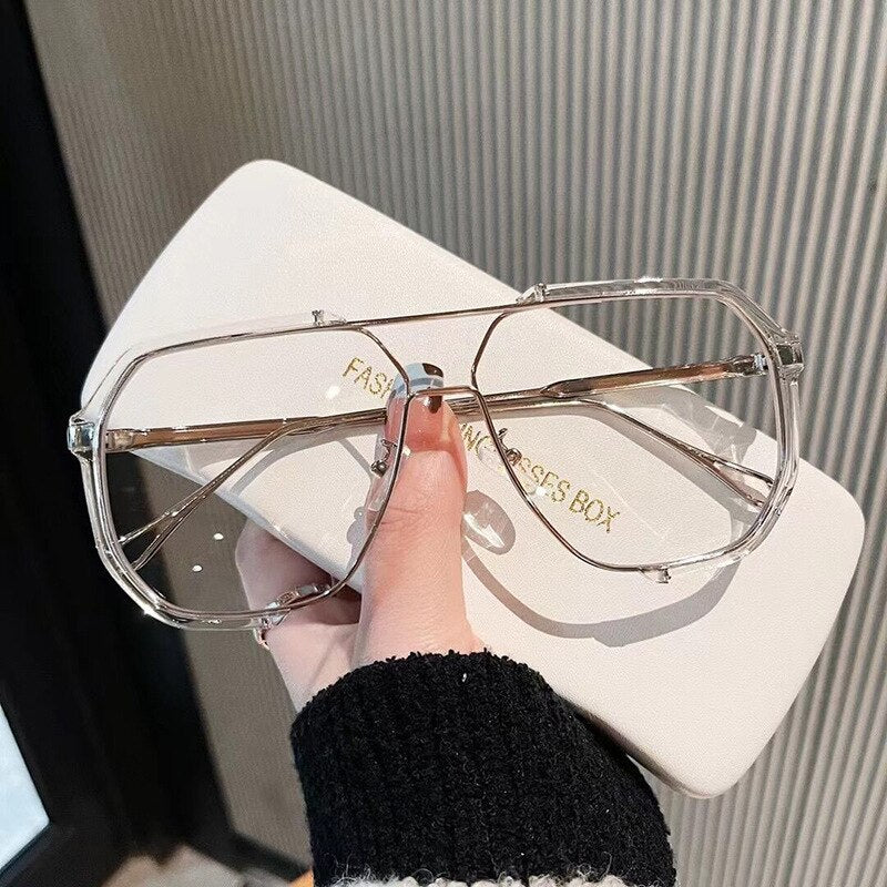 Oversized Sunglasses Women 2022 New Unique One Piece Sunglasses For Men UV400 Fashion Punk Glasses Trending Female Eyeglasses