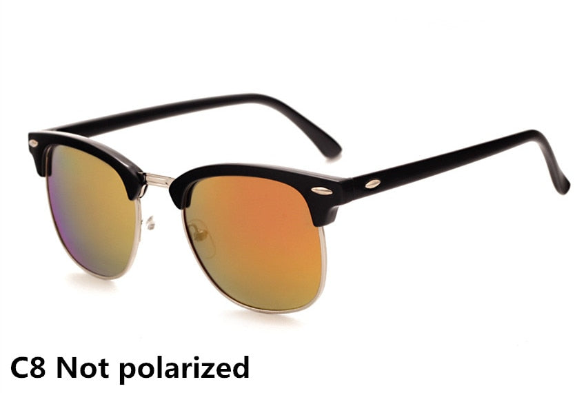Classic Polarized Sunglasses Men Women Retro Brand Designer High Quality Vintage Sun Glasses Female Male Fashion Mirror Sunglass