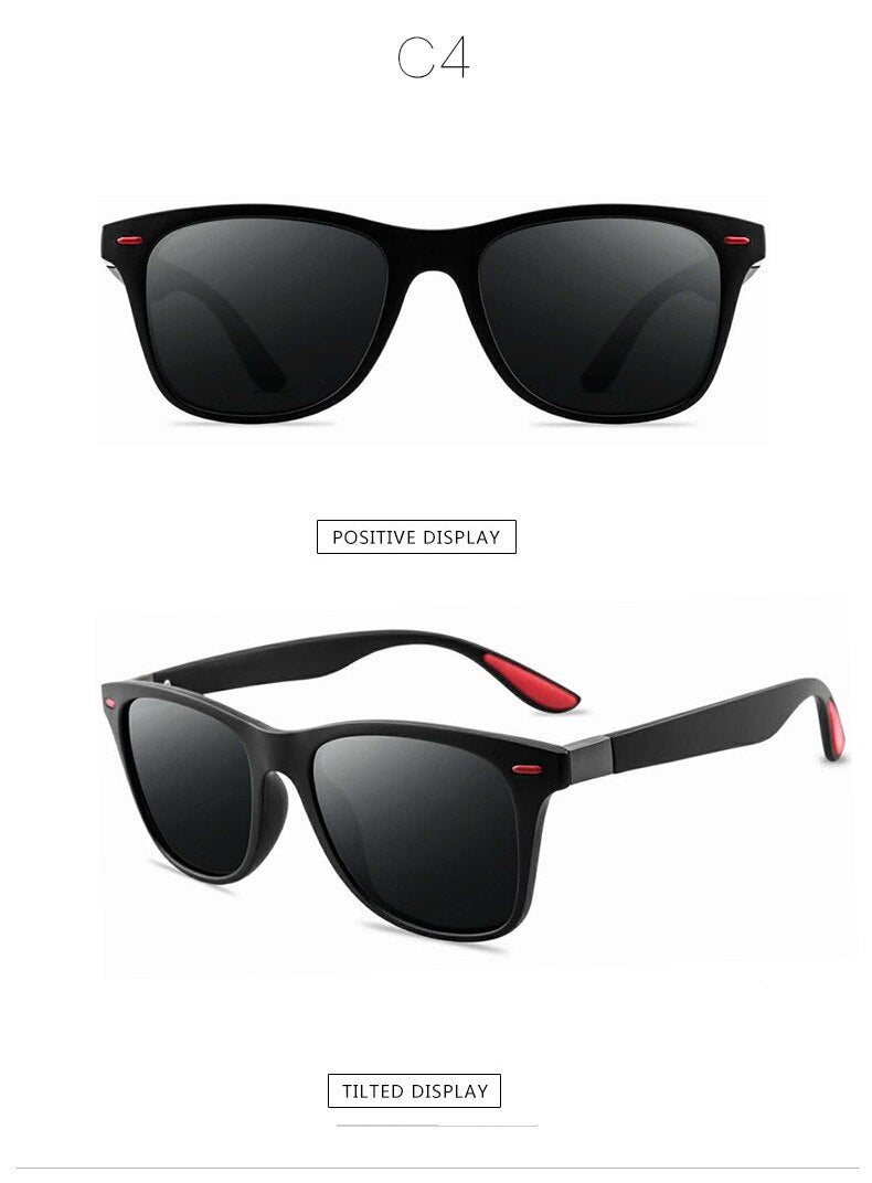 2020 Classic Square Polarized Sunglasses Men Women Brand Designer Vintage Driving Goggle Rivet Mirror Men Sunglasses Women UV400