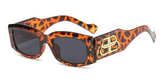 Samjune Luxury Small Frame Sunglasses | Women | UV400 Modern Retro Wide-Leg Classic Personality