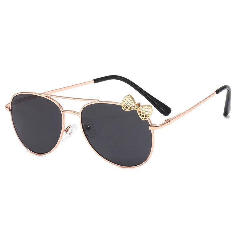 Kids Sunglasses Metal Frame Bow Children Sun Glasses Fashion Gilrs Outdoor Goggles Party Eyewear Cute Style Eyeglasses