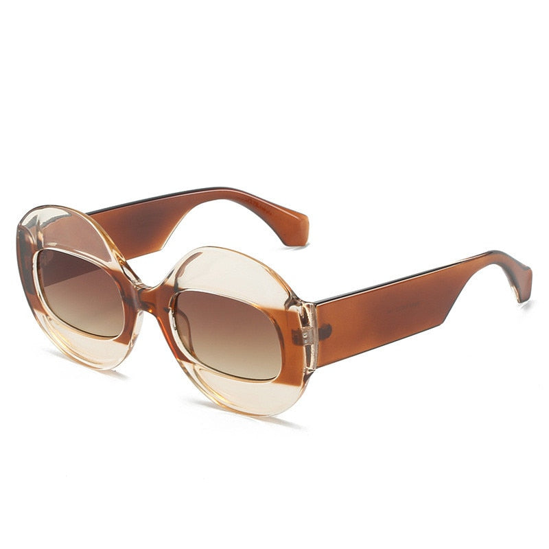 GM LUMIAS New in Oval Sunglasses for Men Women 2022 Fashion Hip Hop Male Shades Eyewear Luxury Brand Design Female Sun Glasses