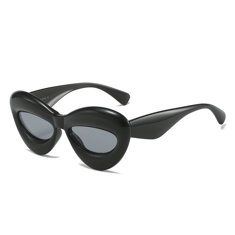 Unique Candy Color Sexy Lip Y2k Sunglasses For Women New Luxury Brand Yellow Blue Gradient Sun Glasses Men Punk Hip Hop Shades