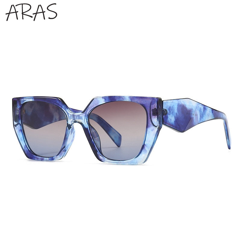 Fashion Square Sunglasses Women 2022 New Polygon Cat Eye Sun Glasses Ladies Shades UV400 Retro Luxury Brand Colorful Eyewear Men