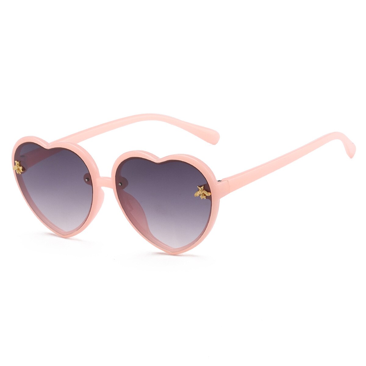 XJiea Luxury Brand Heart Shape Kids Sunglasses Fashion Designer Bee Children Sun Glasses Summer Outdoor Boys Girls Accessory