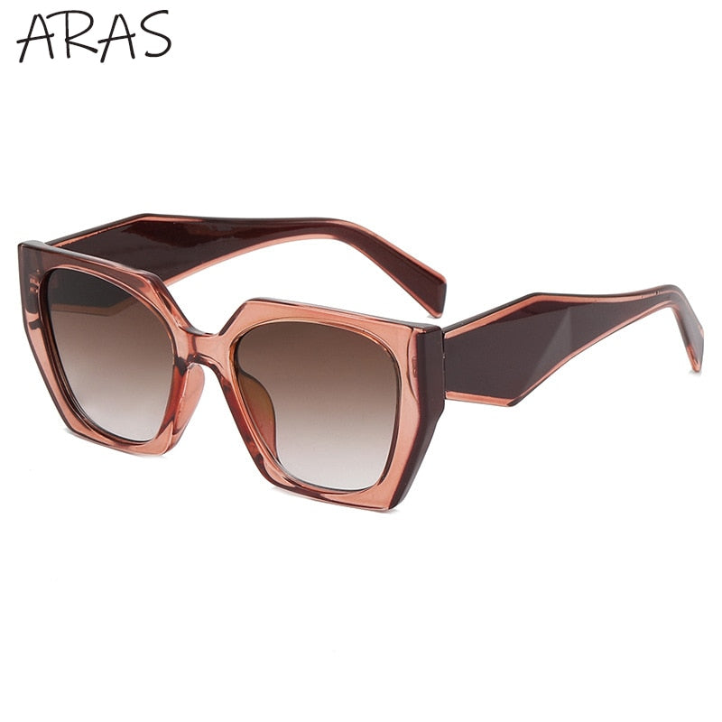 Fashion Square Sunglasses Women 2022 New Polygon Cat Eye Sun Glasses Ladies Shades UV400 Retro Luxury Brand Colorful Eyewear Men