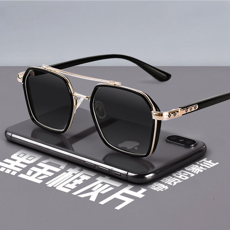 Polarized Square Metal Sunglasses Women Men 2022 Trending Products Polaroid Car Driving Glasses Double Beam Oculos Masculino