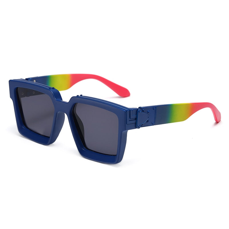 ZFYCOL Steampunk Sunglasses Men 2023 Luxury Brand Designer Retro Trend Sunglasses Women Square Anti-Glare Driving Glasses Male