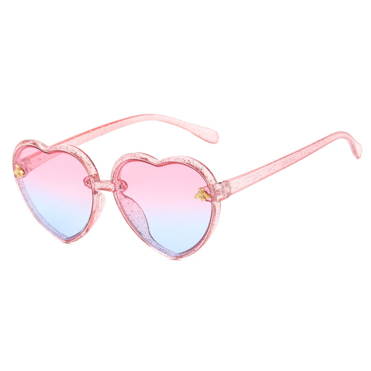 XJiea Luxury Brand Heart Shape Kids Sunglasses Fashion Designer Bee Children Sun Glasses Summer Outdoor Boys Girls Accessory