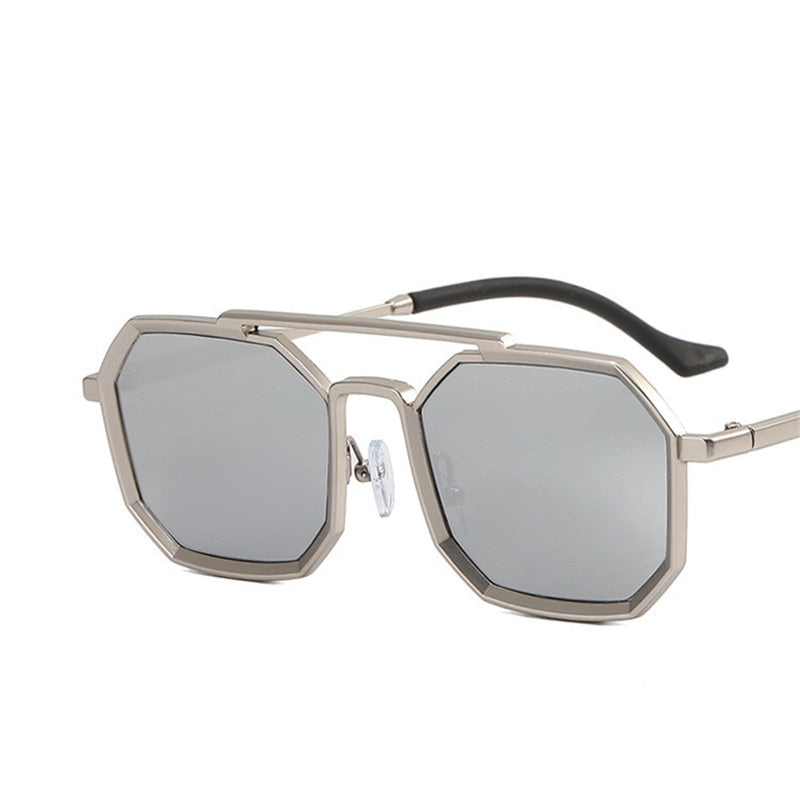 Yoovos Polygon Sunglasses Men 2022 Vintage Men Sunglasses Retro Showing Face Small Shades Glasses Rectangle Gafas De Sol Mujer