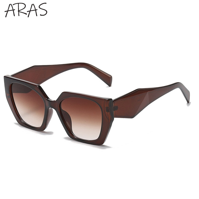 Fashion Square Sunglasses Women 2022 New Polygon Cat Eye Sun Glasses Ladies Shades UV400 Retro Luxury Brand Colorful Eyewear Men