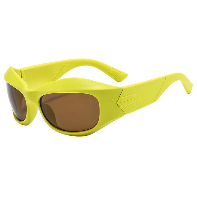Steampunk Cycling Y2K Sunglasses Women Oversize Sport Sun Glasses for Men Sports Goggles Sunglass Occhiali Da Sole Donna