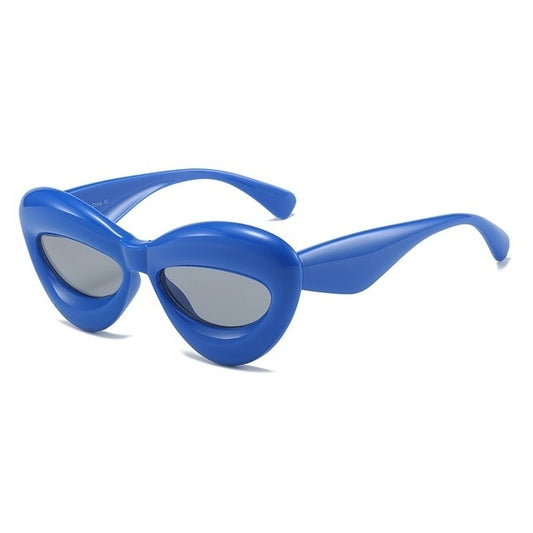 Candy Color Lip Y2K Sunglasses | Women & Men | UV400 Yellow Blue Gradient Punk Hip Hop Shades