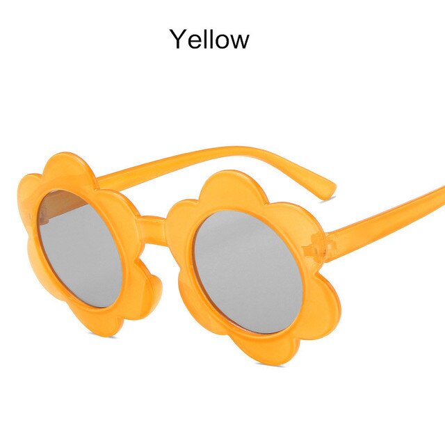 Vintage Kids Sunglasses Child Sun Glasses Round Flower Gafas Baby Children UV400 Sport Sunglasses Girls Boys Oculos De Sol