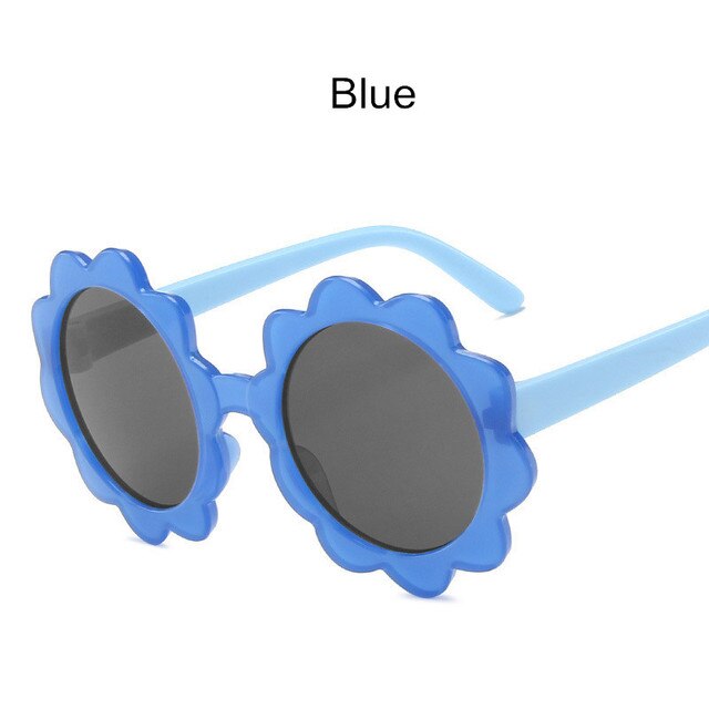 Vintage Kids Sunglasses Child Sun Glasses Round Flower Gafas Baby Children UV400 Sport Sunglasses Girls Boys Oculos De Sol