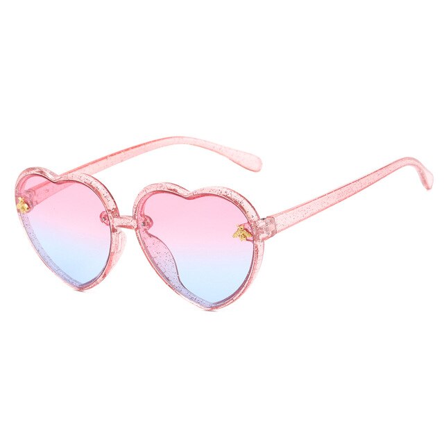 XJiea Luxury Brand Heart Shape Kids Sunglasses Fashion Designer Bee Children Sun Glasses Summer Outdoor Boys Girls Accessory