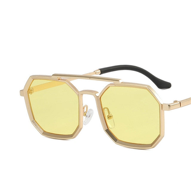 Yoovos Polygon Sunglasses Men 2022 Vintage Men Sunglasses Retro Showing Face Small Shades Glasses Rectangle Gafas De Sol Mujer