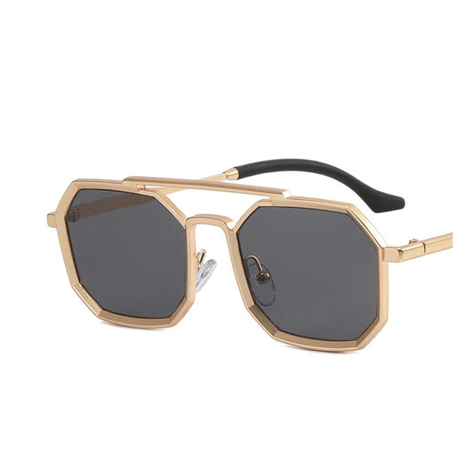 Yoovos Polygon Sunglasses Men 2022 Vintage Men Sunglasses Retro Showing Face Small Shades Glasses Rectangle Gafas De Sol Mujer