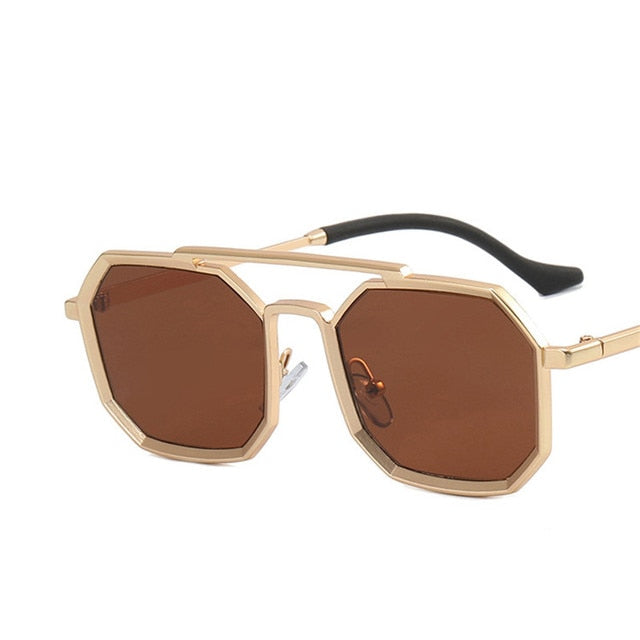 Yoovos Polygon Sunglasses Men 2022 Vintage Men Sunglasses Retro Showing Face Small Shades Glasses Rectangle Gafas De Sol Mujer