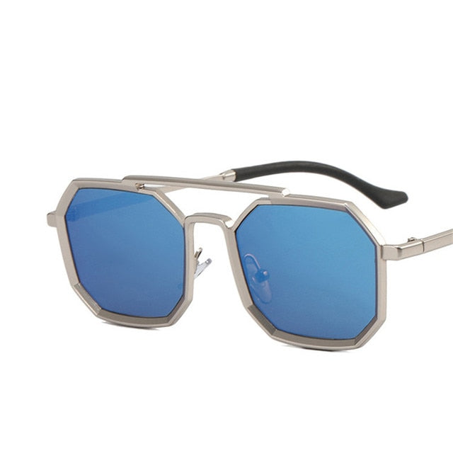 Yoovos Polygon Sunglasses Men 2022 Vintage Men Sunglasses Retro Showing Face Small Shades Glasses Rectangle Gafas De Sol Mujer