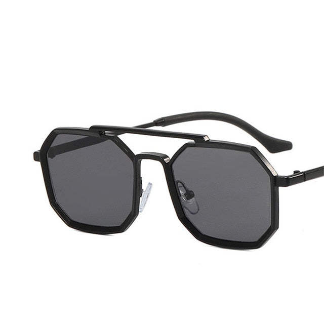 Yoovos Polygon Sunglasses Men 2022 Vintage Men Sunglasses Retro Showing Face Small Shades Glasses Rectangle Gafas De Sol Mujer