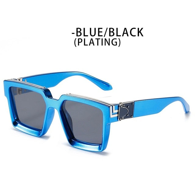 ZFYCOL Steampunk Sunglasses Men 2023 Luxury Brand Designer Retro Trend Sunglasses Women Square Anti-Glare Driving Glasses Male