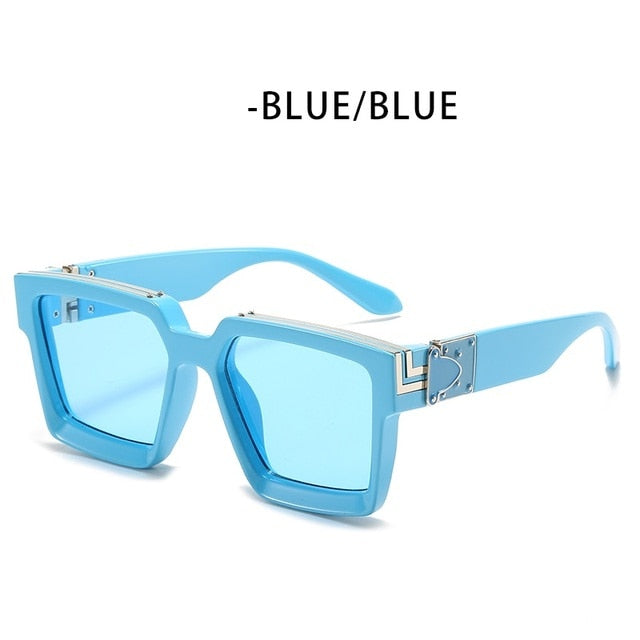 ZFYCOL Steampunk Sunglasses Men 2023 Luxury Brand Designer Retro Trend Sunglasses Women Square Anti-Glare Driving Glasses Male