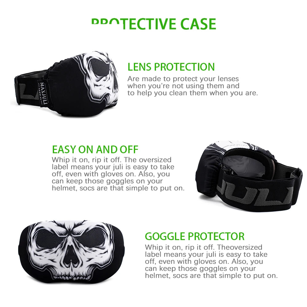 MAXJULI Goggle Cover Microfiber Goggles Protector,Ideal for Snow Ski Goggles Protect Scratch dustproof 3000