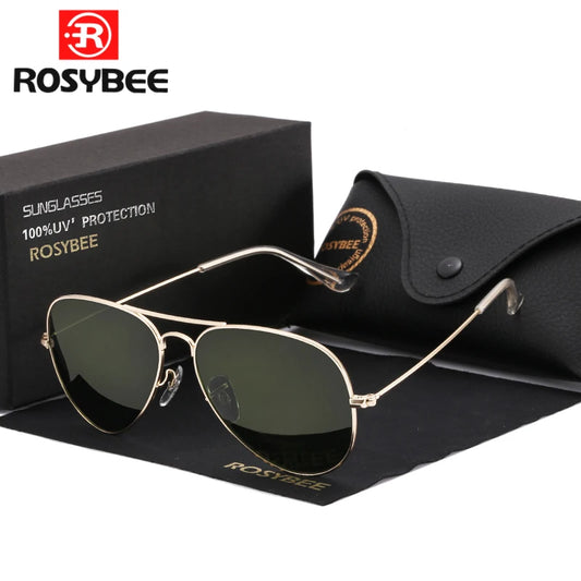 Polarized Aviation Mirror Sunglasses (Gold)