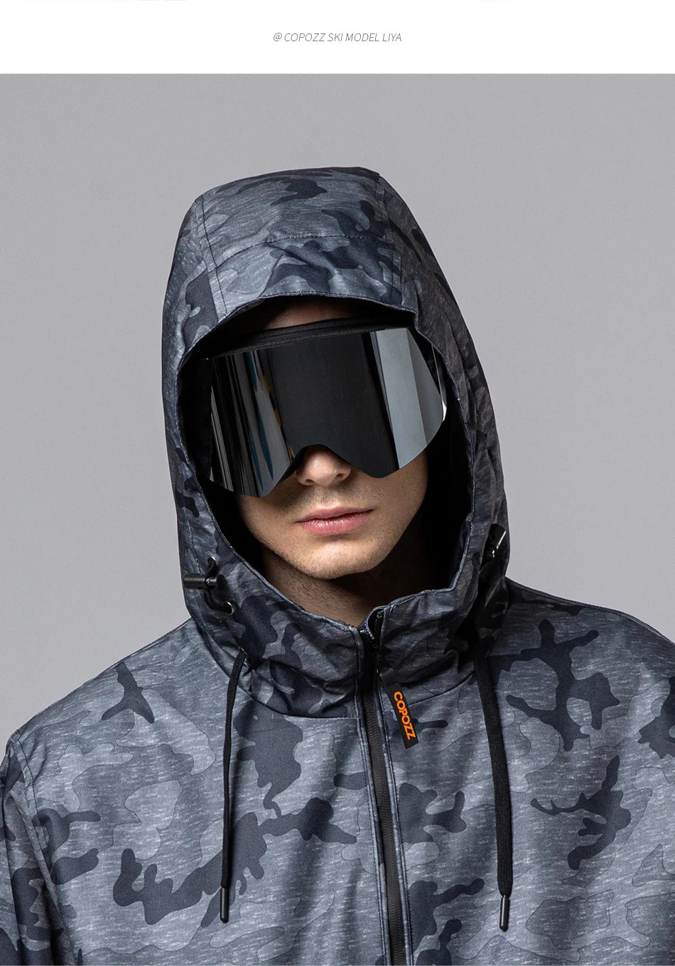 COPOZZ OTG Ski Goggles | UV400 Anti-Fog | Fits Over Glasses | Yellow Lens Kit Included