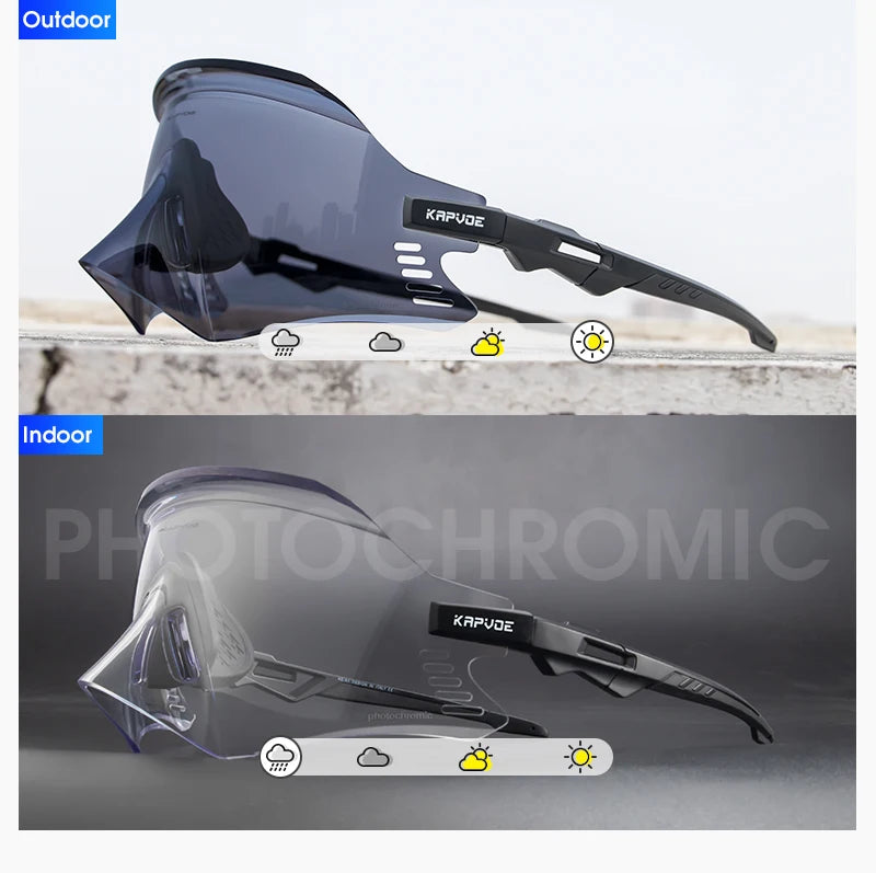 KAPVOE Cycling Sunglasses Cycling Glasses UV400 MTB Bicycle Eyewear Outdoor Sports Goggles Women Men Road Bike Racing Equipment