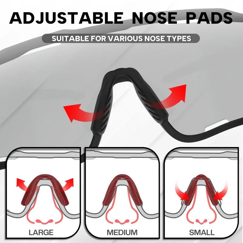 BUCKLOS Polarsized Cycling Glasses UV400 Road Mountain Bike Goggles TR-90 Frame Windproof Outdoor Sports Eyewear Cycling Parts