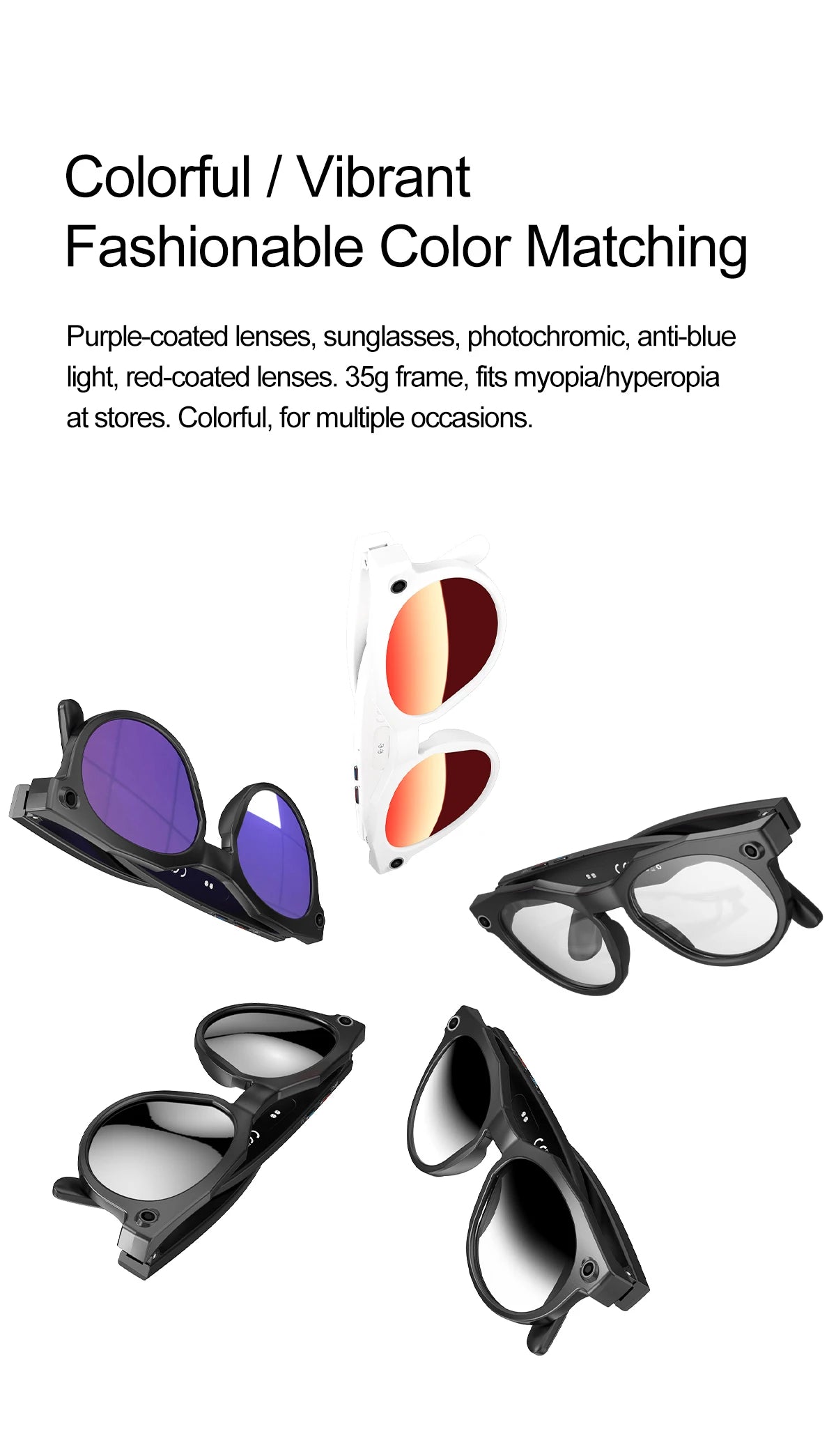 2026 New 8K HD AI Smart Glasses Men Chat GPT 800MP Camera Bluetooth Call AI Translation Voice Assistant Control Sunglasses Women