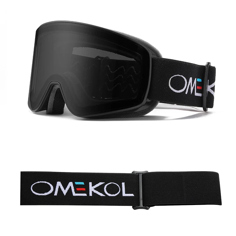 OMEKOL BRAND NEW Double Layers Anti-Fog Ski Goggles Snowmobile Eyewear Outdoor Sport Snow Snowboard Glasses
