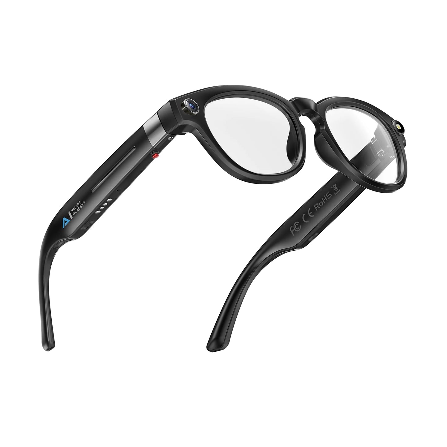 EIGIIS AI Smart Glasses Bluetooth Call With AI Voice Translate Intelligent shooting function Noise Reduction Waterproof Glasses