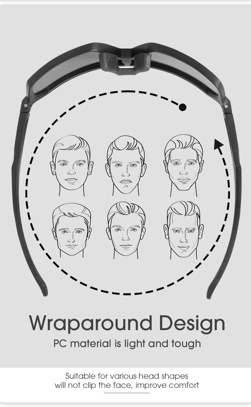 SCVCN Photochromic Cycling Sunglasses MTB Glasses Road Bike Cycling UV400 Goggles Men Women Outdoor Bicycle Sports Eyewear New