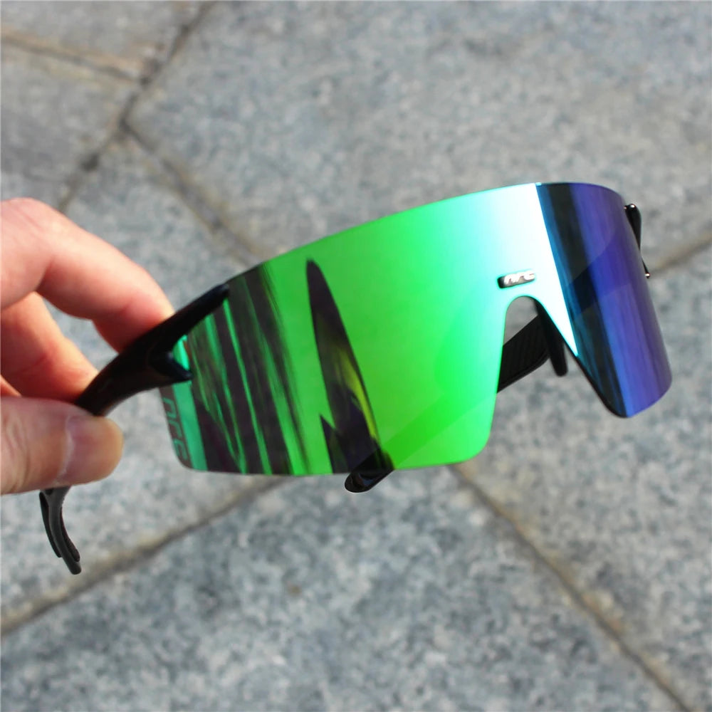 NRC Cycling Sunglasses 1lens UV400 TR90 Sports Bicycle Glasses MTB Mountain Bike Fishing Hiking Riding Eyewear for Men Women