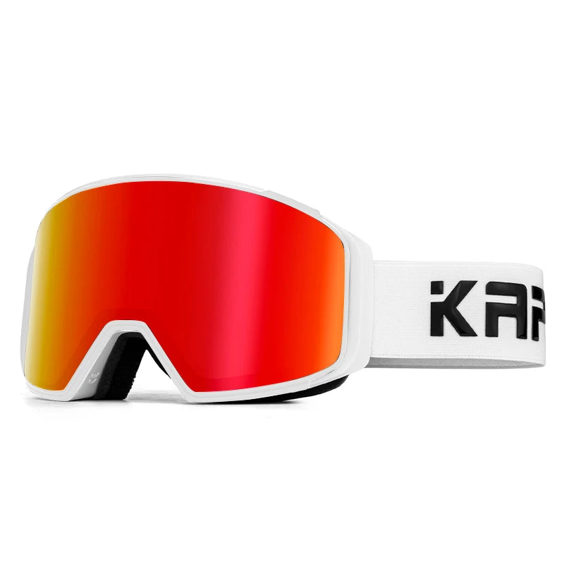 Kapvoe Magnetic Ski Goggles | UV400 Anti-Fog | Men & Women | Snowboard & Snowmobile