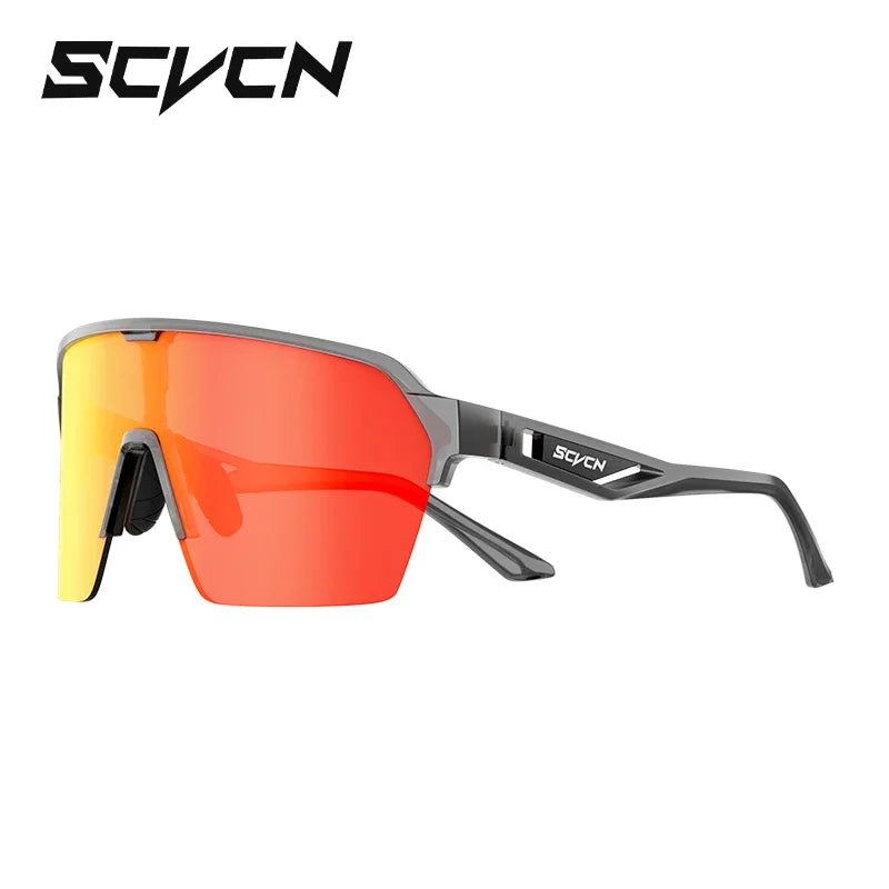 SCVCN Photochromic Cycling Sunglasses Glasses Bike Mountain Bicycle Hiking Golf UV400 Sports Glasses for Men Women Baseball 2025