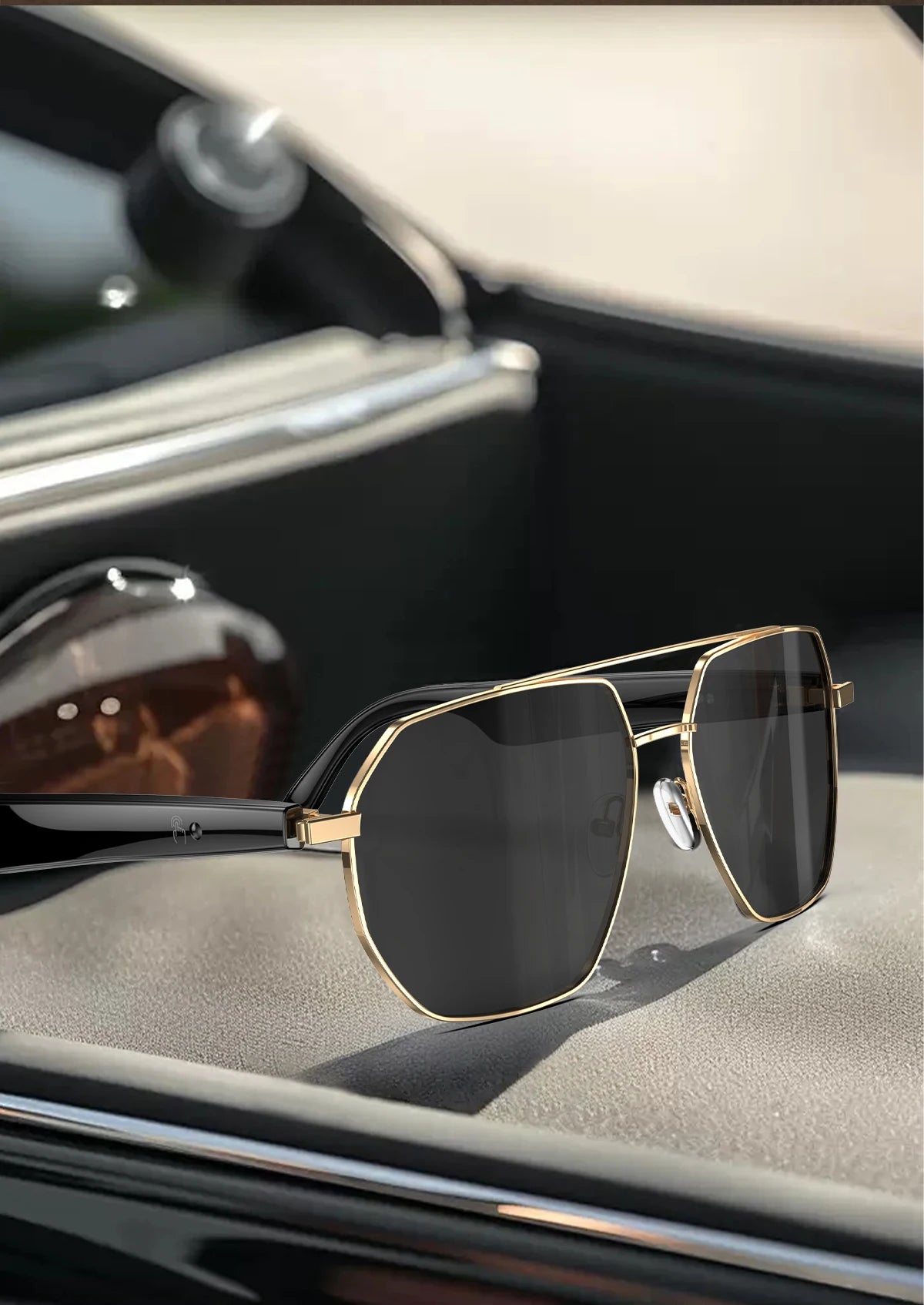 696 AI Voice Video Call Real-time Translation Intelligent Question Answering Smart Glasses UV Protection Sport BT Sunglasses