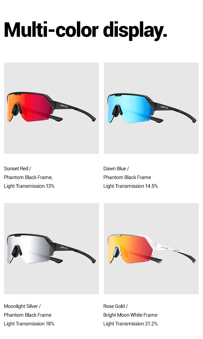 Kapvoe Women's Cycling Sunglasses | UV400 Fashion Sports Shades | Driving & Baseball