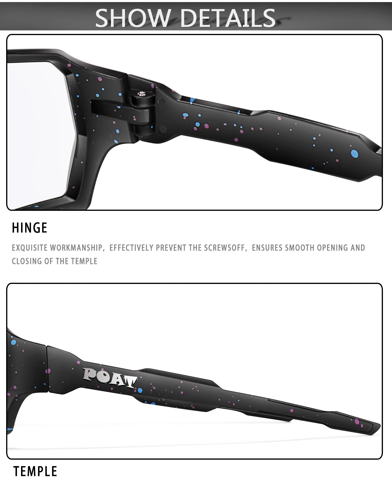 POAT Brand New Style Photochromic Sunglasses Sports Men Women MTB Bike Bicycle Eyewear Cycling Fishing Running Glasses