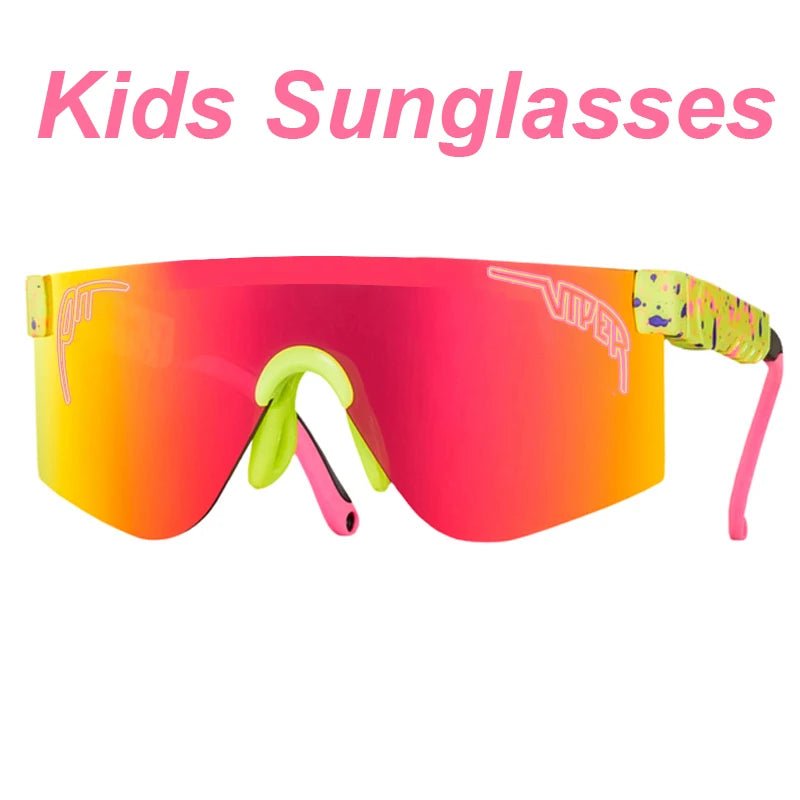Kids Youth UV400 Sun Glasses Outdoor Baseball Softball Sunglasses Sport Cycling Eyewear Mtb Boys Girls