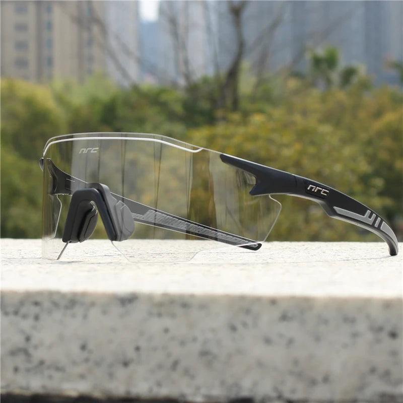 NRC Cycling Sunglasses 1lens UV400 TR90 Sports Bicycle Glasses MTB Mountain Bike Fishing Hiking Riding Eyewear for Men Women